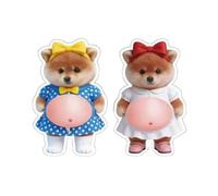 3D Stickers - 2 Pieces Squeeze Cartoon Sticker | Chubby Cat 3D Stickers, Sensory Animal Theme Decoration for Laptop Phone Case Water Bottle Luggage Mug Boys Girls Teens Scrapbooking