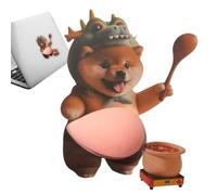 3D Stickers - 3D Cute Dog Belly Squeezable Stickers - Water Bottle Decals | for Notebook Scrapbook Journal Planner Stationery Laptop Suitcase Water Bottle Kids Adults Classroom Rewards