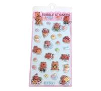 3D Stickers - Adhesive Capybara Decals Decorations | 3D Bubble Stickers - For Laptops Mobile Phone Cases Party Classroom Activities Reward Prizes Scrapbook Crafts Family Art Greeting Cards