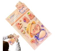 3D Stickers - Cartoon Animal Decal Soft Belly Design Scrapbook Pieces, Cute Sensory Tools | for Kids Adults Classroom Reward Laptop Skateboard Journal Computer Phone Planner Stationery Art Gift