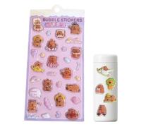 3D Stickers, Cartoon Capybara Sticker, Cute Animal Decals, For Laptops, Mobile Phone Cases, Parties, Birthdays, Class Activities, Rewards, Prizes, Scrapbook, Crafts