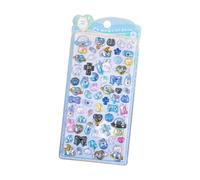 3D Stickers - Cute Cartoon Stickers | Flatback Resin, Mini 3D Relief Tiny Decals, Cartoon Bubble Decals with for Kids Boys Girls Diary Planner Laptop Cas3