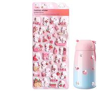 3D Stickers Cute Rabbit Animal Decals - 3D Miniature Rabbit Stickers - For Notebook Scrapbooking Laptops Phone Cases Water Bottle