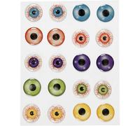 3D Stickers, D: 20 mm, 1sheet