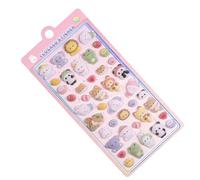 3D Stickers - Decorative Stickers with Cute Cartoon Animals, Raised Texture Design, Strong Adhesive Backing, Colorful Vivid Finish | Journals, Notebooks, Rewards