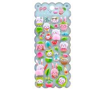 3D Stickers for Children - 3D Cartoon Decorations Funny Reusable Animal Diary Stickers for Children, for Classroom Scrapbooking Diary Crafts Notebook Computer Birthday Christmas