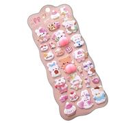 3D Stickers for Children, 3D Decals Scrapbooking Accessories Bear Mobile Phone Case Sticker Craft Toy - For Diaries Journals Planner Scrapbook Pencil Case Mobile Phone Cases Tablets Laptops Cups