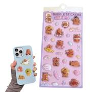 3D Stickers for Children, Adhesive Capybara Scrapbooks Stickers, Cute Animal Decals - For Laptops, Mobile Phone Cases, Parties, Birthdays, Class Activities, Rewards, Prizes, Scrapbook Crafts