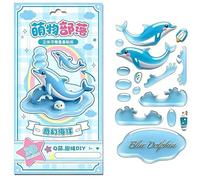 3D Stickers for Kids, 3D Multi-Layer Stacking Sticker Kit, DIY Resin Craft Art for Teens Adults, Kawaii Cartoon Decals for Scrapbook Journal Laptop Water Bottle Phone Case, 1 Sheet