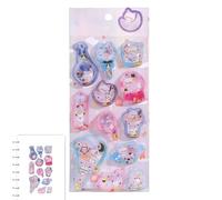 3D stickers for scrapbooking and crafts, decoration for notebooks, skateboard stickers, for laptops, computers, diaries, planners, scrapbooks as well as girls, teenagers, children and adults