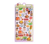 3D Stickers for Scrapbooking - Japanese Style Computer Decals, Manual Journal Stickers - For Students, Artists, Teachers, Collections, Designers