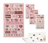 3D Stickers for Wings, Musical Note Toys | 4 x Adhesive Decals for Water Bottle, for Classroom Notebook Scrapbook Kits Tablet Planner Journals Laptop