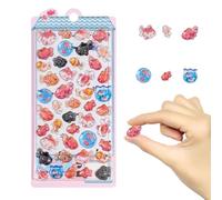 3D Stickers - Japanese Style Account Supplies, Electronic Gadget Ornamentation, Soft Elevated Bubble Labels, Adhesion Product, Educational Institution Material, Artistic Decoration