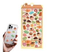 3D Stickers - Japanese Style Account Supplies, Electronic Gadget Ornamentation, Soft Elevated Bubble Labels, Adhesion Product, Educational Institution Material, Artistic Decoration