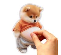 3D Stickers Phone Case, Reusable Dog Squeeze Belly PVC Decals for Crafts with Scrapbooks Planners Journals, Cute PVC Decoration Ideal for Kids Girls Teens Adults Computers Laptops Party Favors