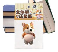 3D Stickers Waterproof Adhesive Thin Decorative Puppy 3D