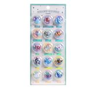 3D Stickers, Wide Range of Uses, 1 Sheet, Cute 3D Embossed Glitter Stickers, DIY Scrapbooking Supplies, Easy to Use, for Collectors, Designers, Scrapbooking, Journaling, Laptop and Card Making