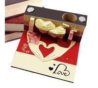 3D Sticky Notes | Non-Sticky Post NotesEngraving Planner with Vintage Patterns Notepad for Home Offices Classroom Desktop Christmas Women Adults