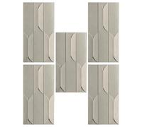 3D Striped PU Wall Panels for Interior & Exterior 2'x4' Drop Ceiling Tiles Modern Home & Hotel Lobby Décor 5Pack HighQuality Wall Cladding