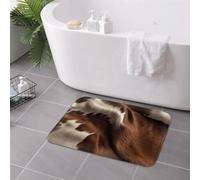 3D Stylish Cow Fur Cowhide Texture Cow Skin Print Patter Doormat Floor Mat Carpet Rug for Kitchen Entrance Home Footpad Mats-50x80cm