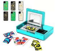 3D Sublimation Heat Press Machine, Fast 3D Vacuum Heat Press Machine Automatic Phone Case Making Machine for Complete Kit Included for DIY & Small Business withprinter