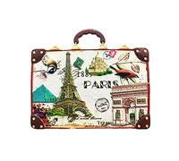3D Suitcase Paris France Refrigerator Fridge Magnet Tourist Souvenirs Handmade Resin Craft Magnetic Stickers Home Kitchen Decoration Travel Gift