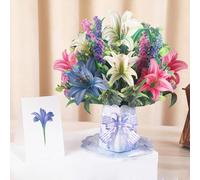 3D Sunflower Bouquet Greeting Card, BouquetCard with Blank Note & Envelope, With Detachable Paper Bouquet, Handmade Floral Gift for Birthday, Mother’s Day, Anniversary, All Occasion