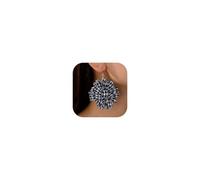 3D Sunflower Daisy Flower Earrings for Women Large Floral Statement Earrings Spring Accessories, Zinc, No Gemstone