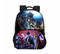 3D Sung Jin-Woo Solo Leveling Backpack, Ergonomic Anime Bag, Lightweight Polyester 16Inch (Stlye-1,16Inch)