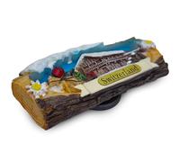 3D Switzerland Fridge Magnet - Alpine Chalet & Cable Car Souvenir Magnet - Swiss Travel Keepsake Refrigerator Magnet - 7.6 × 3.8 cm Decorative Collectible