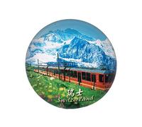 3D Switzerland Refrigerator Fridge Magnet Crystal Glass Magnet Tourist Travel Souvenir Collection Gift Magnetic Sticker Home Kitchen Decoration