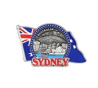 3D - SYDNEY Australia Fridge Magnet Metal Sticker City Holiday Souvenir Travel Memory on Refrigerator Gift - Sidney