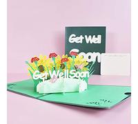 3D Sympathy Card, Pop Up Condolence card,Get Well Soon, Greeting Card with Envelope