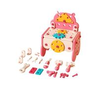 3D Take Apart Toy for Kids Puzzle Constructions Toy for 3 4 5 Years Old Boys Creative Assembly DIY Construction Building Kit Drill Puzzle Play Set with Storage Box