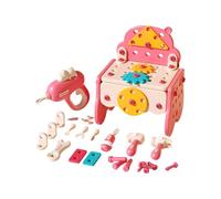 3D Take Apart Toy for Kids Puzzle Constructions Toy for 3 4 5 Years Old Boys Creative Assembly DIY Construction Building Kit Drill Puzzle Play Set with Storage Box