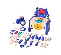 3D Take Apart Toy for Kids Puzzle Constructions Toy for 3 4 5 Years Old Boys Creative Assembly DIY Construction Building Kit Drill Puzzle Play Set with Storage Box