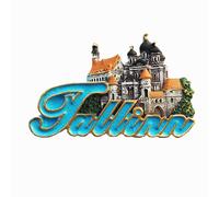 3D Tallinn Estonia Fridge Magnet Travel Souvenir Gift Magnetic Sticker Craft Collection