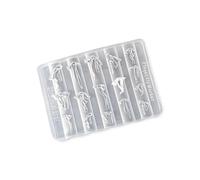 3D Texture Ribbon Shape Nails Art Charms Mold Ribbon Inspired Design for Enthusiasts and Nails Artists Bend Mold