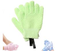 3D Textured Five-Finger Exfoliating Bath Gloves, Body Scrub Shower Mitts (C-2pcs)