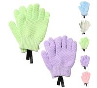 3D Textured Five-Finger Exfoliating Bath Gloves (F)