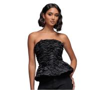 3D Textured Lace-Up Bustier Women Goddiva Noir 42