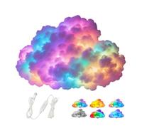 3D Thunder Cloud LED Light - USB-Powered DIY Decor with Voice-Activated Multicolor Effects for Bedroom and Gaming Room