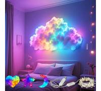 3D Thundercloud Led Cloud Light, DIY USB-Powered Thundercloud Led Light Decor, USB Powered Multicolor Lightning Changing Strip Lights for Bedroom, Gaming, Kids Room (1 Set)