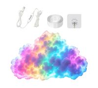 3d Thundercloud Led Light Kit, Diy Cotton Cloud, Clouds Light With Music Rhythm, Syncs Thundercloud Wall Lamp USB Powered, Adjustable Thunder Cloud Night Atmosphere Lights, For Home Wall Decor