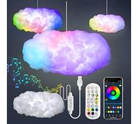 3D Thundercloud LED Light - Music Sync Cloud Lamp with APP Remote Control, Ideal for Bedroom, Gaming Room, and Party Atmosphere Decoration
