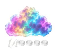 3D Thundercloud LED Lights Music Multicolor Cloud Light Bedroom Wall Lamp Decoration Atmosphere DIY Creative Lamp Wall Ceiling Night Light for Bedroom Gaming Room Party