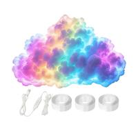 3D Thundercloud LED Lights Music Multicolor Cloud Light Bedroom Wall Lamp Decoration Atmosphere DIY Creative Lamp Wall Ceiling Night Light for Bedroom Gaming Room Party