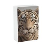 3D Tiger Head Cigarette Case 85mm King Size, Crushproof Plastic Cigarette Box Holder for Men Women Cigar Protective Cover Waterproof Cigarettes Holder 20 Capacity