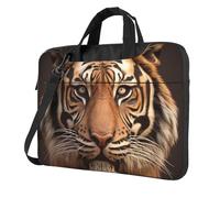 3d Tiger Head Laptop Shoulder Bag For Men Women Briefcase Messenger Bag W/Strap Handle Waterproof Laptop Sleeve Bag 13 Inch