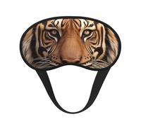 3D Tiger Head Sleep Mask for Side Sleeper Soft Breathable Sleeping Eye Mask Blackout Silk Eye Sleep Shade Cover with Elastic Strap Night Blindfold for Women Men Travel Nap